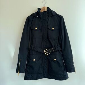 Gucci Belted Hooded Parka Coat‎ Size 44